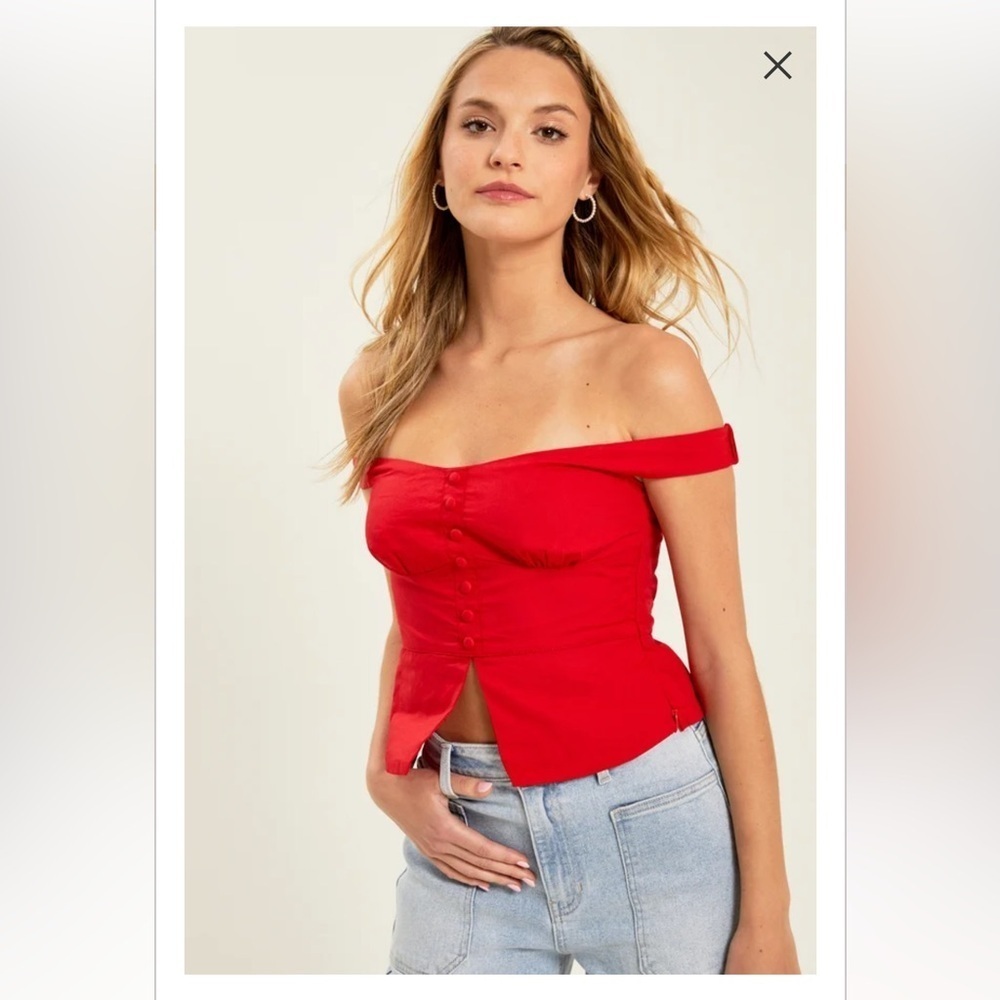 New with tags altard state jess off the shoulder top